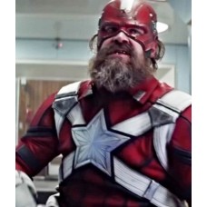 Black Widow Red Guardian Leather Jacket
